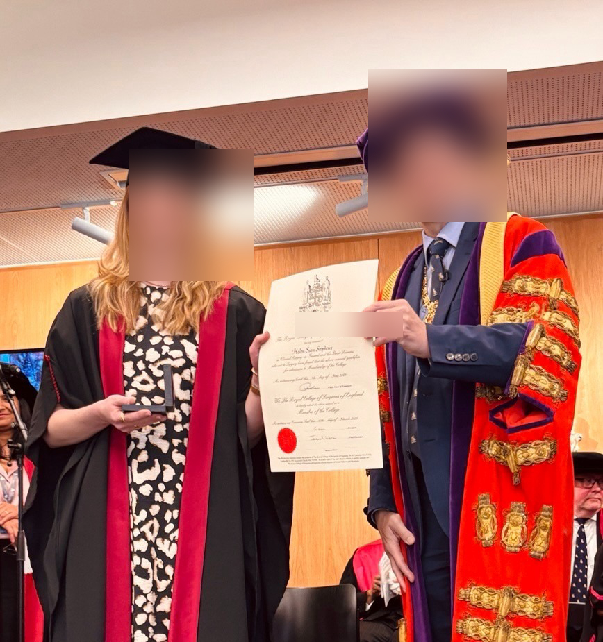 Dr. Helen S. Certificate